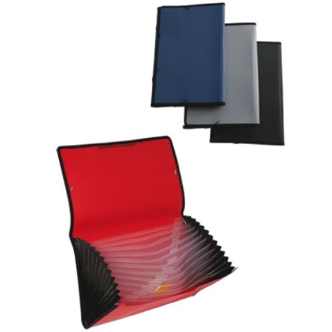 ARCHIVO EXPANDIBLE MAE FABRIC KFC-12 TAMAÑO OFICIO CON 12 DIVISIONES COLORES SURTIDOS