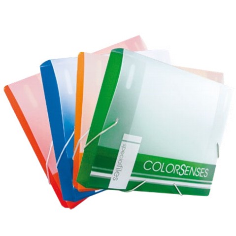 FOLDER TIPO CAJA CON LIGA MAE COLOR SENSES CTA CL-1CS COLORES SURTIDOS