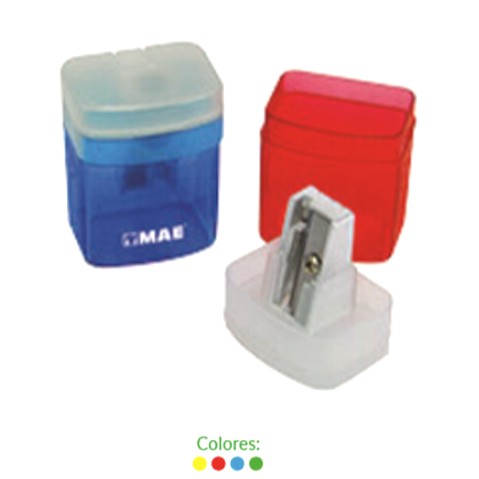 SACAPUNTAS METALICO CON DEPOSITO MAE SMD/1C UN ORIFICIO