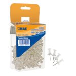 PINS PARA CORCHO MAE PP-100BT BLANCO TRANSPARENTES PAQUETE CON 100