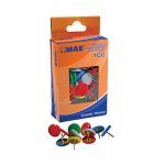 CHINCHES MAE TCC COLORES SURTIDOS CAJA CON 100