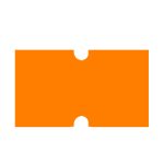 ETIQUETA ALBE PARA ETIQUETADORA MODELO 111221N27 NARANJA