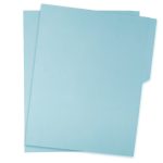 FOLDER CARTA AZUL PASTEL PAQUETE CON 25