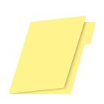 FOLDER CARTA CANARIO PASTEL  PAQUETE CON 25
