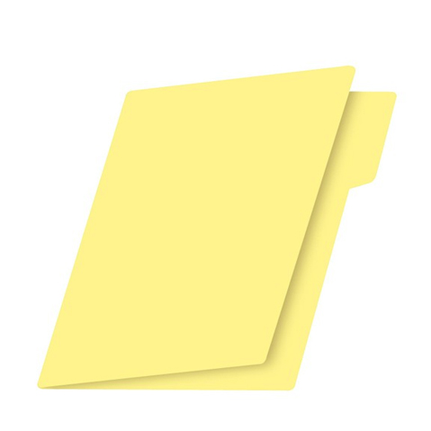 FOLDER CARTA CANARIO PASTEL  PAQUETE CON 25