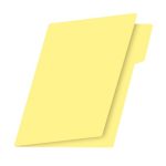 FOLDER OFICIO CANARIO PASTEL PAQUETE CON 25