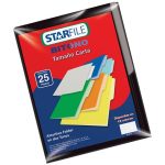 FOLDER STARFILE BITONO CARTA NEGRO
