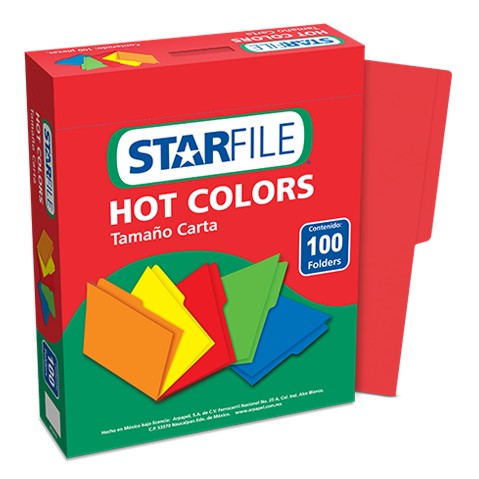 FOLDER STARFILE CARTA ROJO