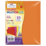 FOLDER EUROCOLORS NEON CARTA NARANJA NEON
