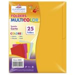 FOLDER EUROCOLORS NEON CARTA PAPAYA NEON