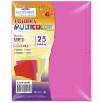 FOLDER EUROCOLORS NEON CARTA ROSA NEON