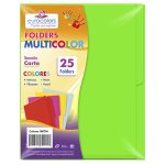 FOLDER EUROCOLORS NEON CARTA VERDE NEON