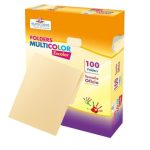 FOLDER EUROCOLORS PASTEL OFICIO CREMA PU00058 PAQUETE CON 100