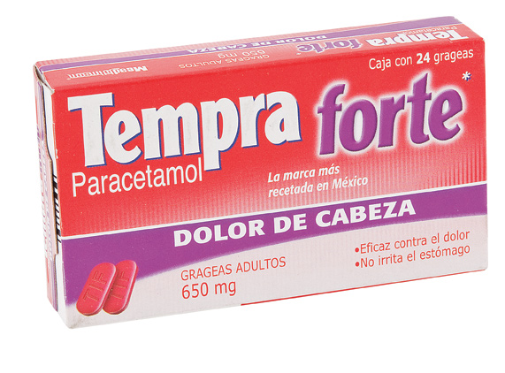 TEMPRA FORTE 650MG  CAJA CON 24 GRAGEAS
