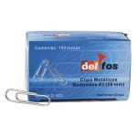 CLIP REDONDO DELFOS NIQUELADO #3 D-403 CAJA CON 100