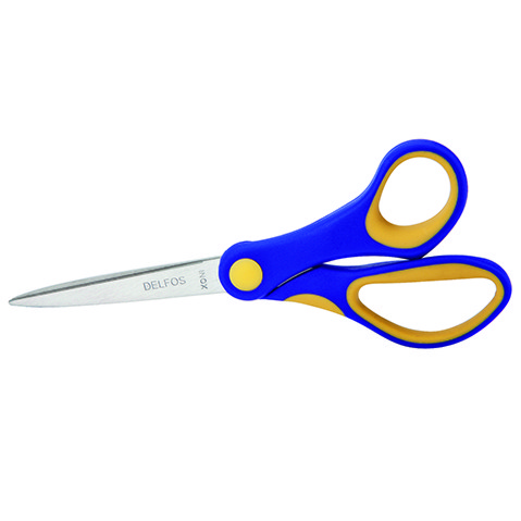 TIJERA DELFOS ACERO INOXIDABLE 7 PULGADAS D-340 PARA USO EN OFICINA Y COSTURA