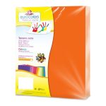 PAPEL BOND EUROCOLORS CARTA NARANJA ZANAHORIA PAQUETE CON 100