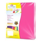 PAPEL BOND EUROCOLORS CARTA ROSA NEON PAQUETE CON 100