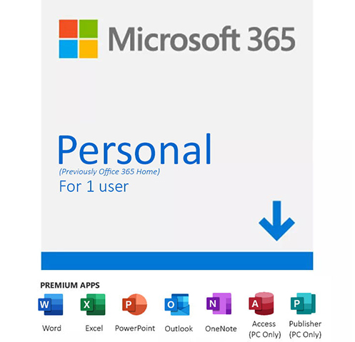 SOFTWARE MICROSOFT 365 PERSONAL ESD LICENCIA ANUAL DESCARGABLE