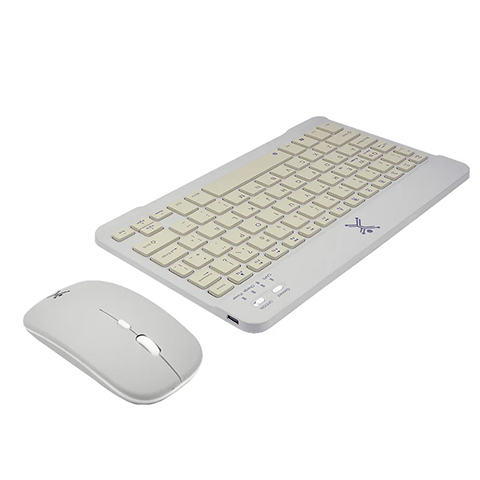 TECLADO BLUETOOTH PERFECT CHOICE PC-201267 COMPACT GRIS KIT MOUSE