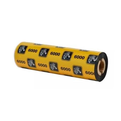 CINTA RIBBON CERA ZEBRA 110MMX70M 6000 12MM