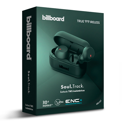 AUDIFONOS TRUE WIRELESS BILLBOARD SOUL TRACK BB-E19801 COLOR VERDE OLIVO