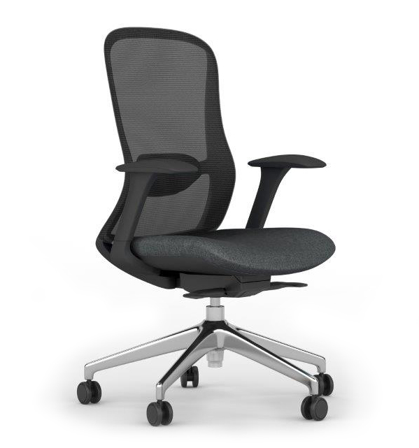 SILLA EJECUTIVA OMNIA VERSA AL-2627 RESPALDO MALLA NEGRO