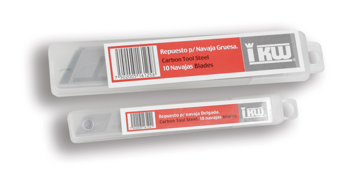 REPUESTO PARA CUTTER CHICO KW 124 PAQUETE CON 10
